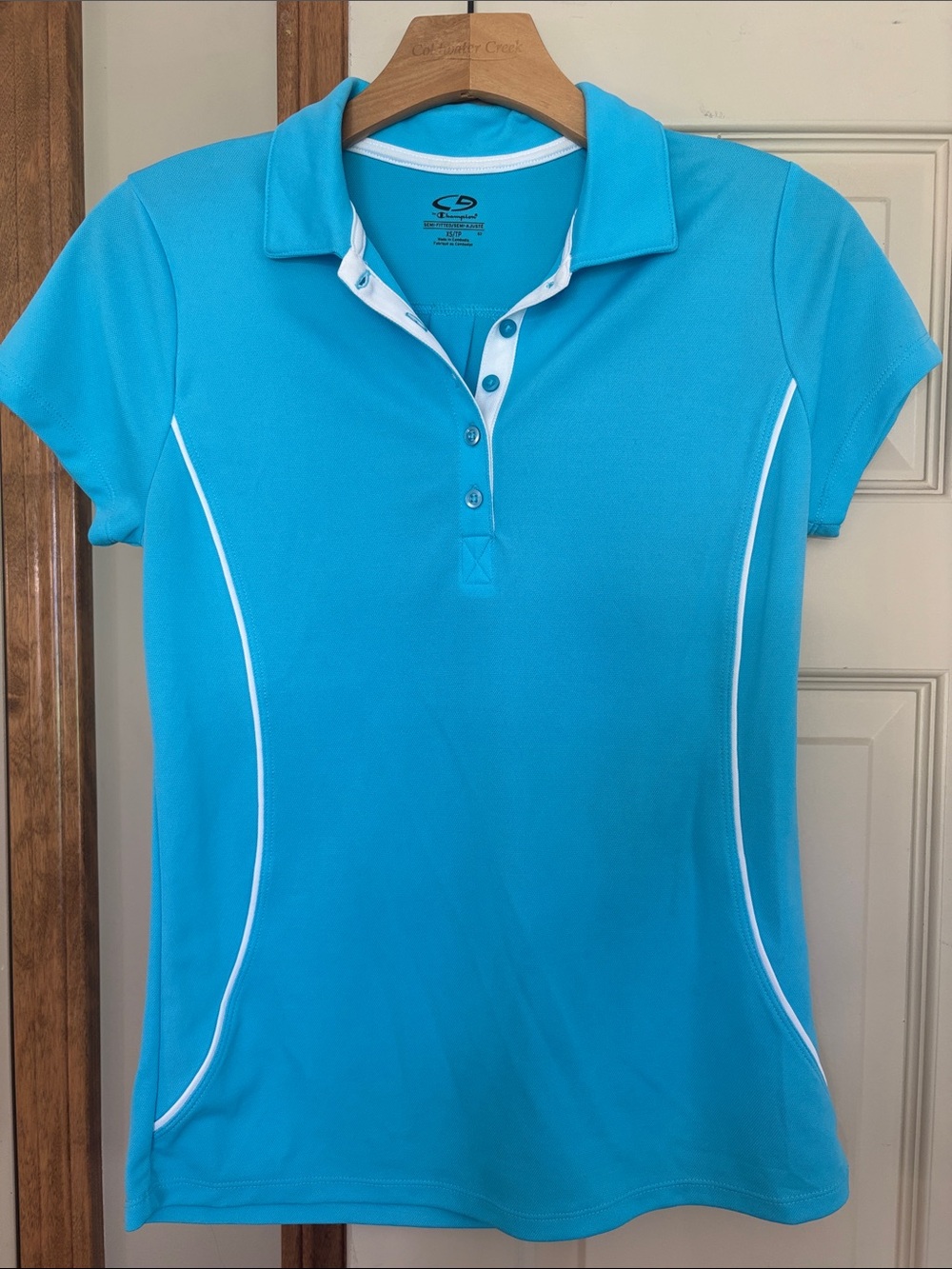 Women's Champion Polo Shirt - Aqua Blue